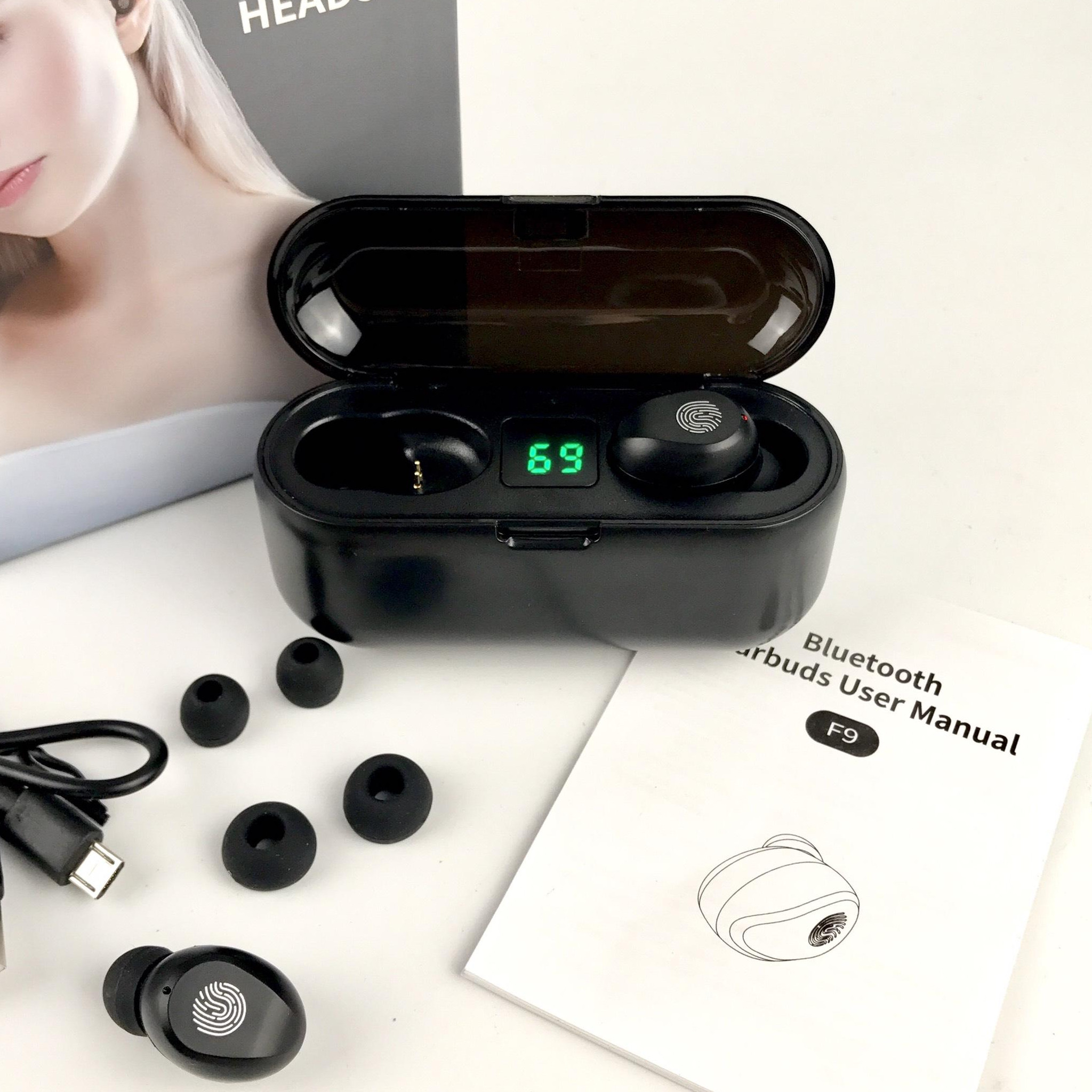 [HCM]NEW Amoi F9 PRO Tai Nghe Không Dây Âm Thanh Cực Sắc Nét Chống Nước Thay Sạc Dự Phòng Khi Điện Thoại Hết Pin Phù Hợp Iphone/ Samsung Chip Bluetooth 5.0 Mạnh Mẽ Cho Kết Nối Ổn Định BH 12 Tháng