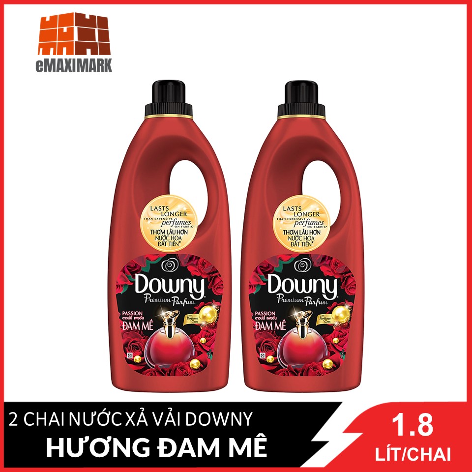 [HCM ship 2h] Combo 2 Chai Downy Hương Đam Mê Chai 1.8L