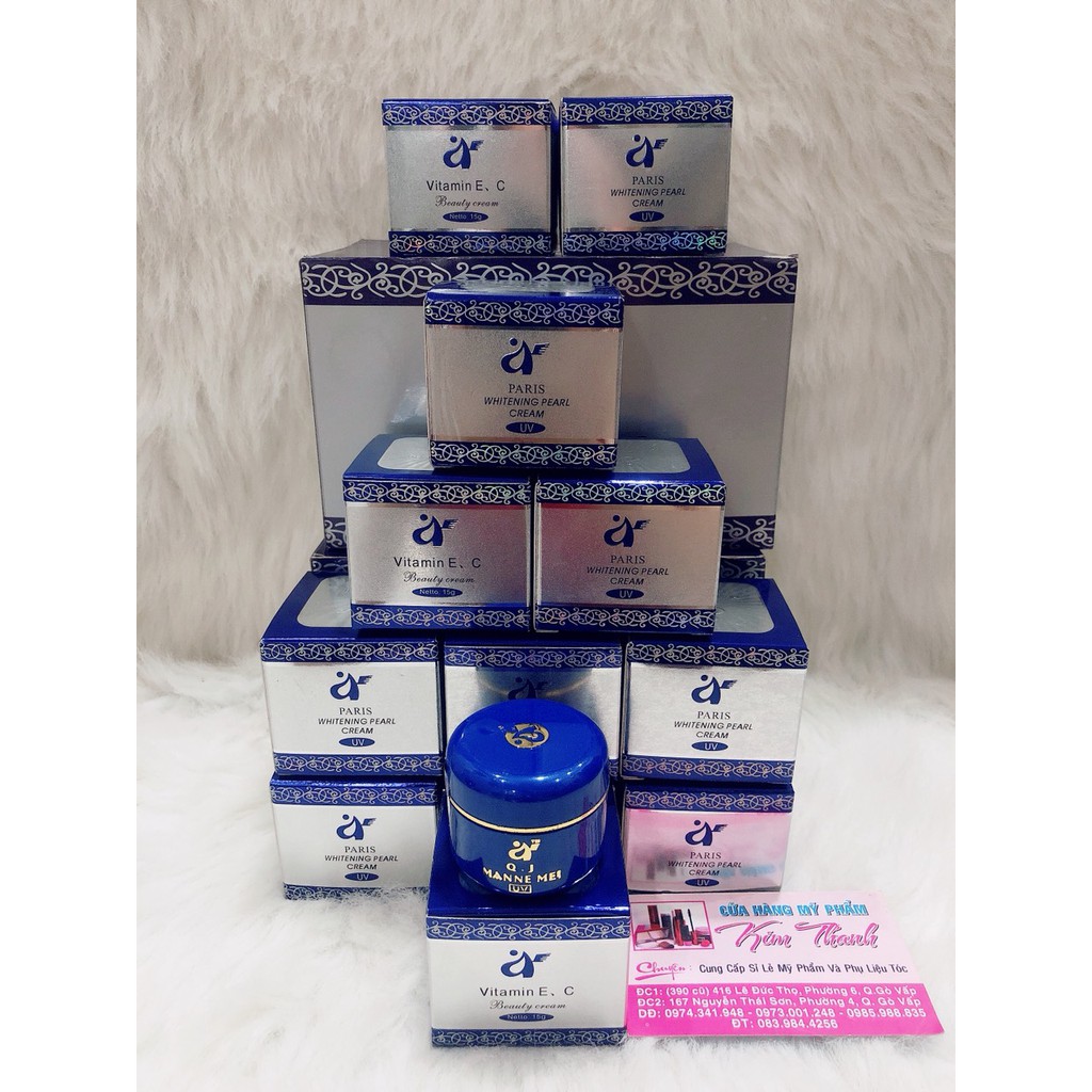 Kem Vitamin E, C PEARL CREAM PARIS  nám