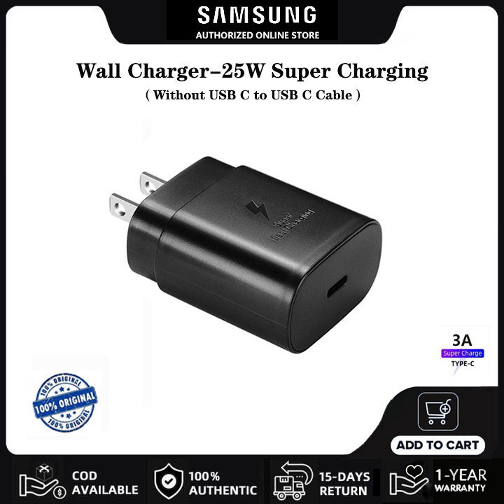Bộ sạc nhanh samsung củ sạc siêu nhanh 25w chính hãng ep-ta800 bộ sạc tường du lịch(không có cáp) cho galaxy s20 s21 s22 s23 ultra note20 a70 a71 a80 5g