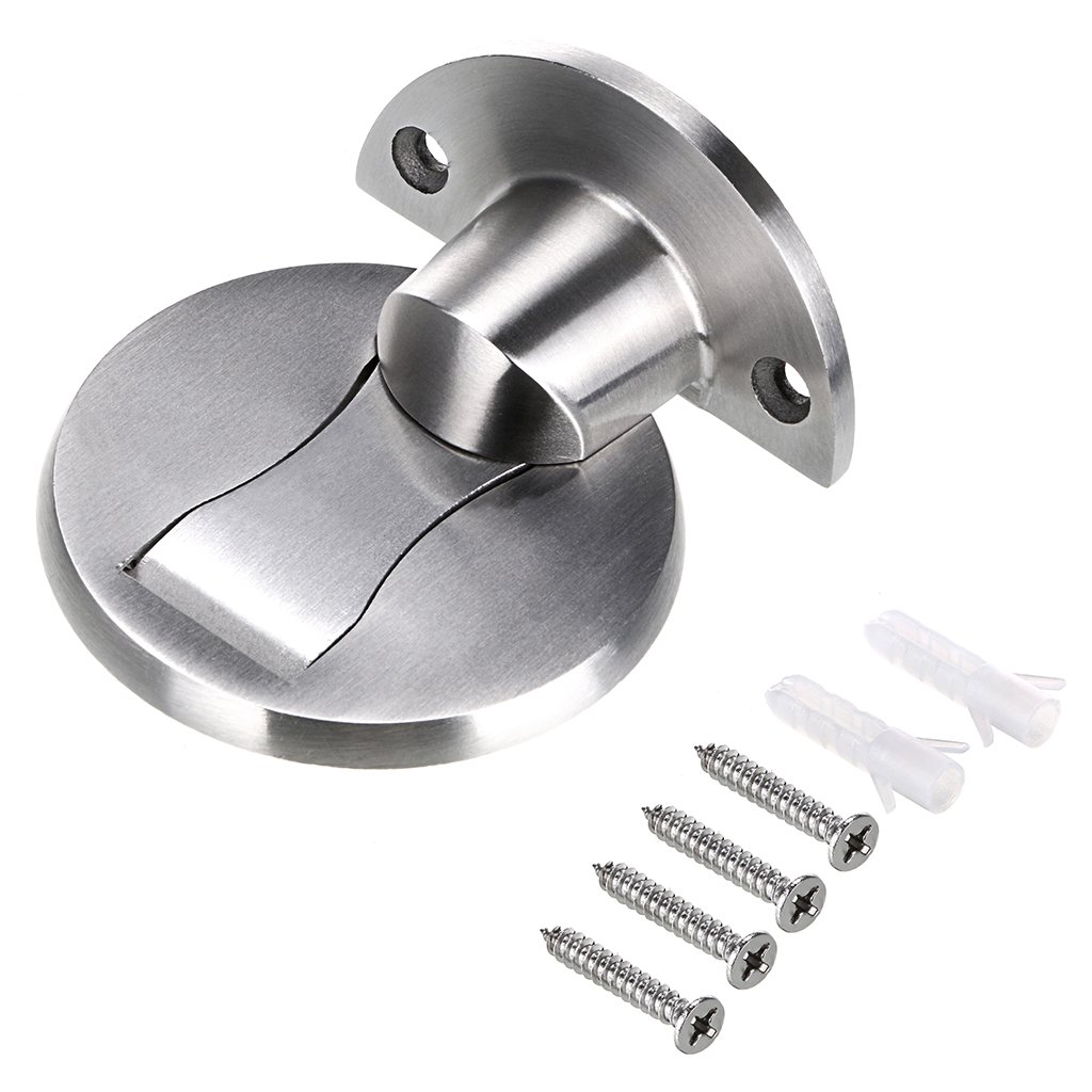 Chặn cửa nam châm đế mỏng, hít cửa inox 304 -TRÒN