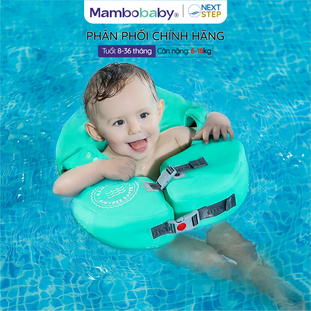 Phao bơi cho bé Mambo baby cho bé 8-36 tháng, kiểu nách, chất liệu xốp Pear Foam siêu bền