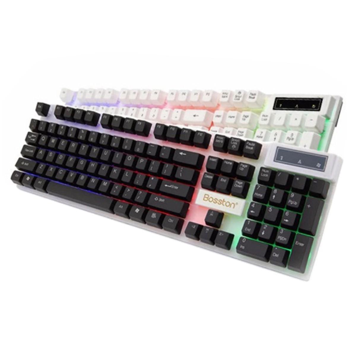 Bàn phím giả cơ led bosston 808 chuyên game cao cấp