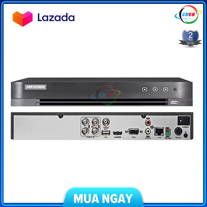 [HCM] Đầu ghi 4 kênh Hikvision DS-7204HUHI-K1 (Không hổ trợ cổng Alarm) - Công Nghê Việt Nam