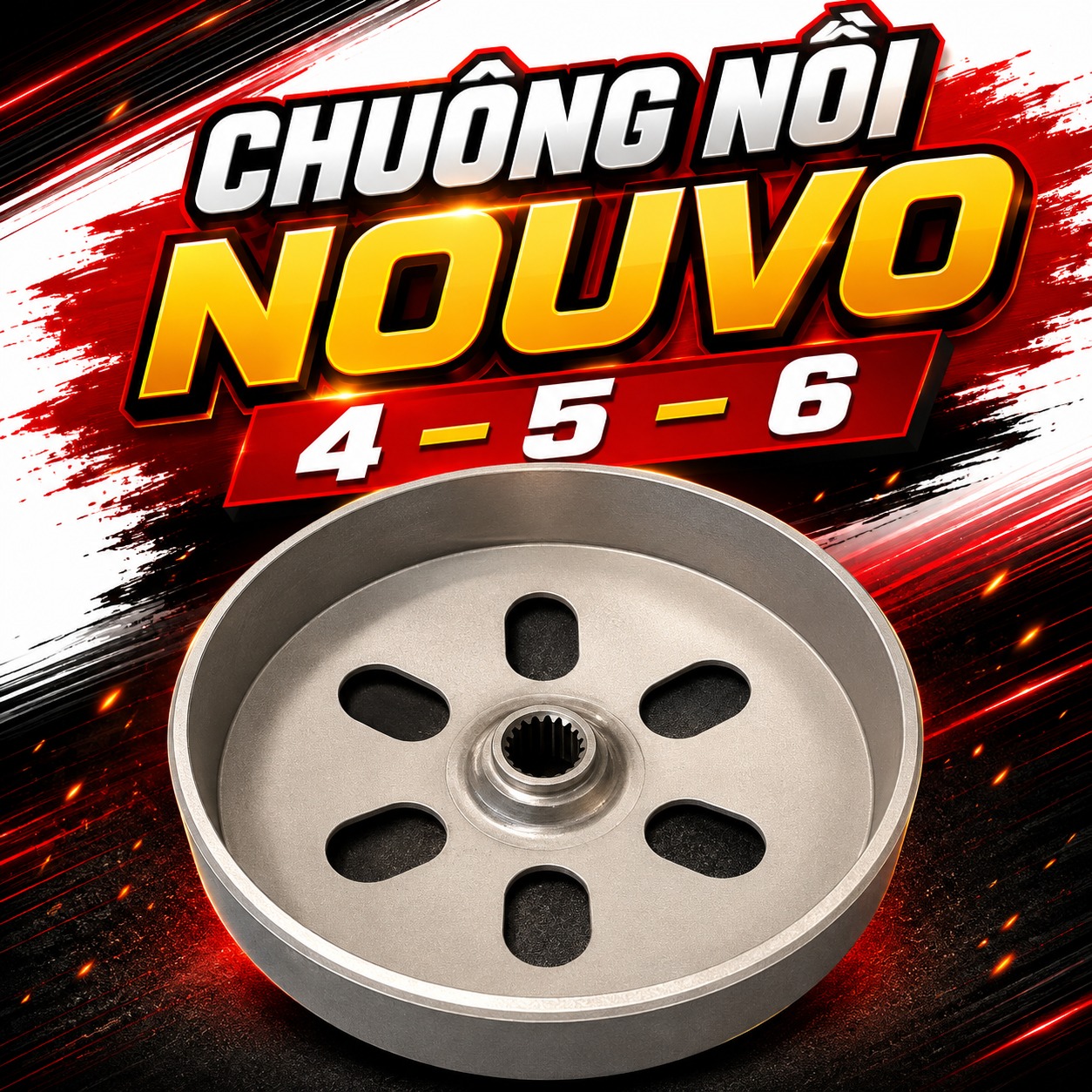 Chuông Nồi Nouvo 4 Nouvo 5 Nouvo 6 – Chuông Côn Sau Xe Tay Ga