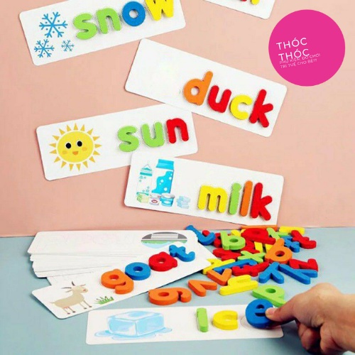 Đồ Chơi Ghép Chữ Cho Bé Spelling Game Học Ghép Chữ Tiếng Anh