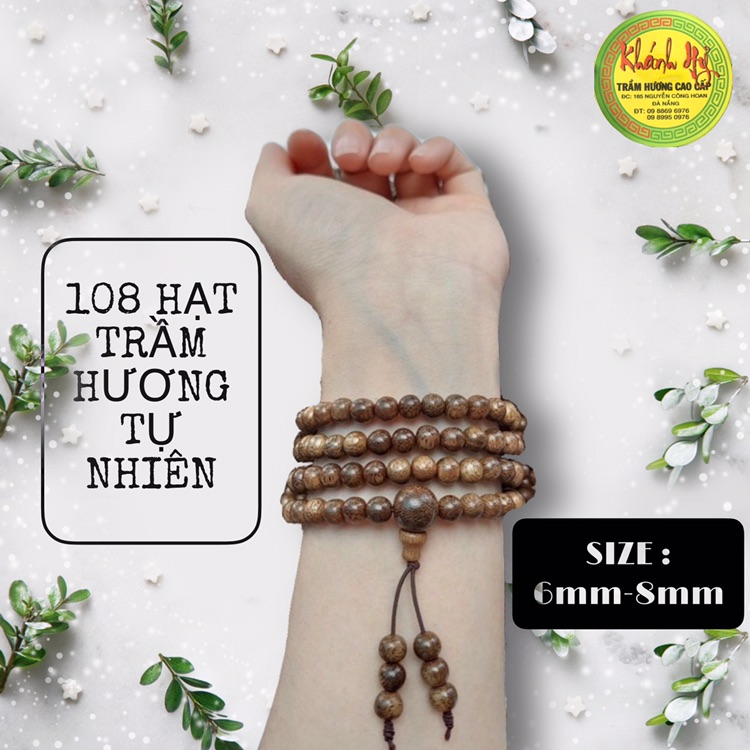 Vòng Đeo Tay Trầm Hương Cao Cấp 108 Hạt