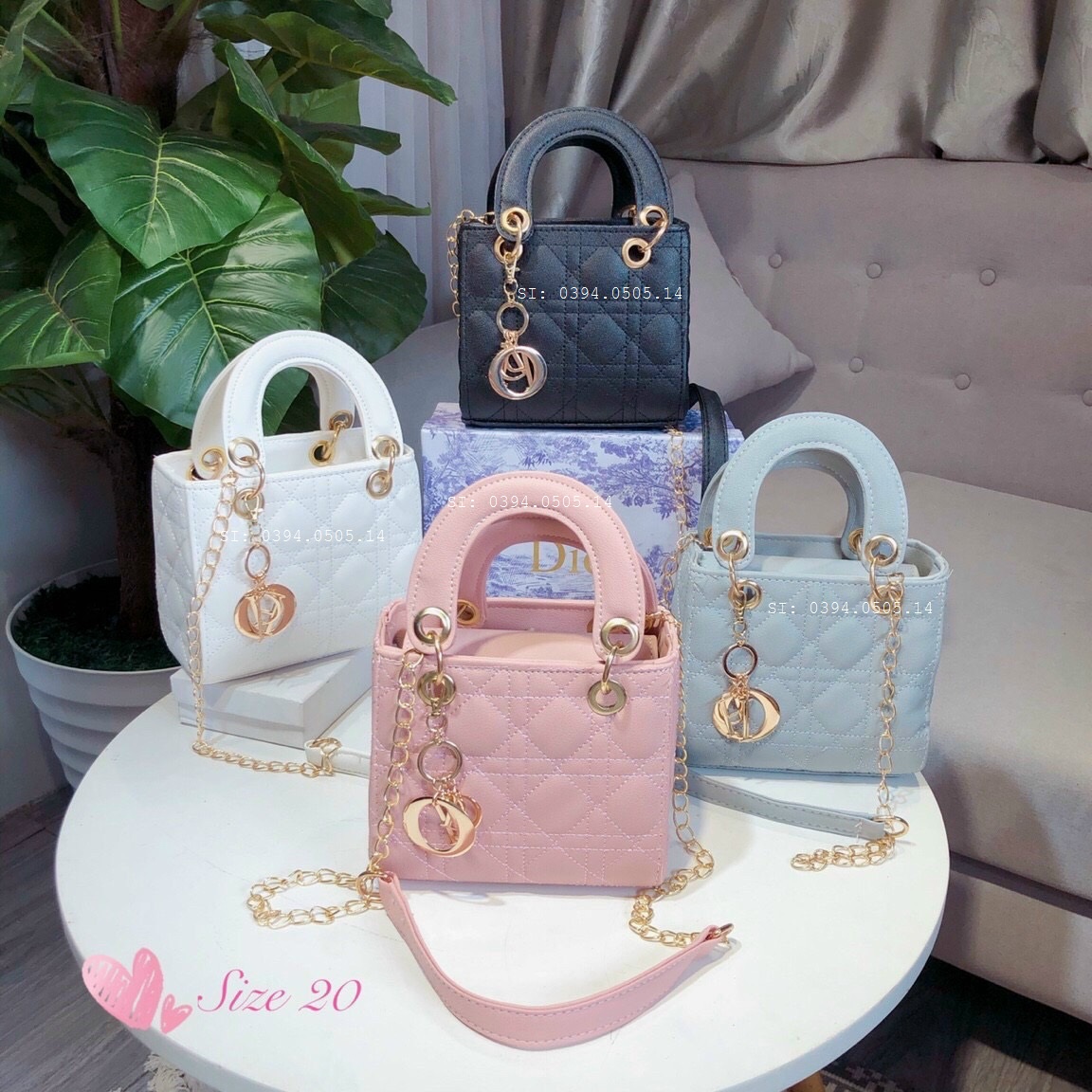 Túi xách nữ ♥️ freeship ♥️ túi xách cầm tay - đeo chéo tặng chùm phụ kiện hq 130
