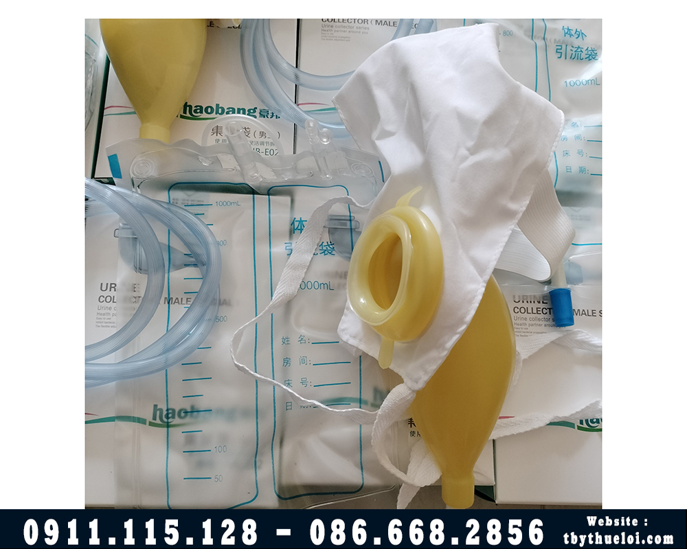 Bộ dụng cụ hỗ trợ đi tiểu tại giường cho bệnh nhân nam