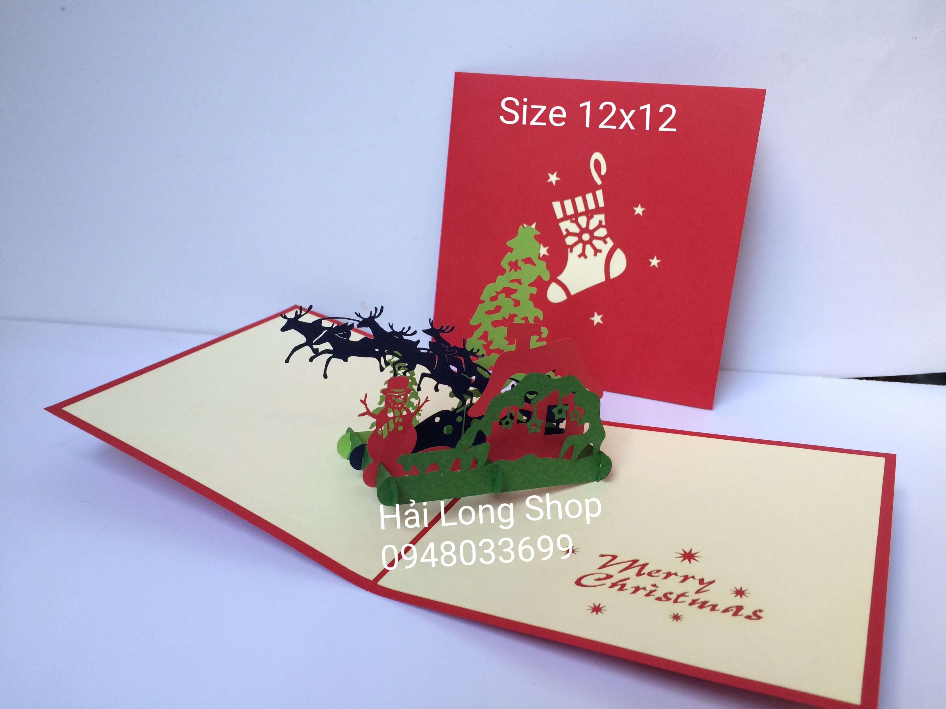 Khung Cảnh Giáng Sinh 3 - Noel - Thiệp 3D