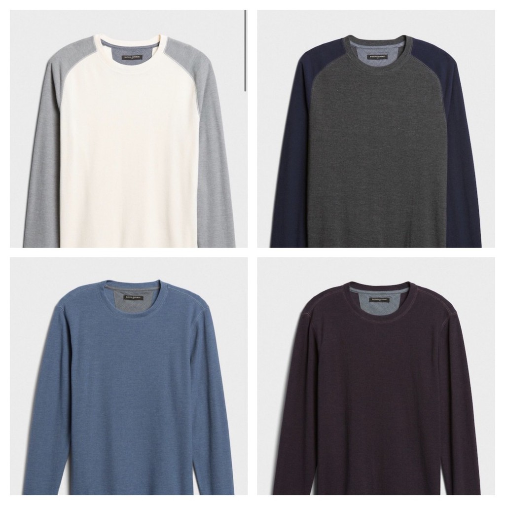 Áo thun nam dài tay BANANA REPUBLIC xuất xịn mã 2