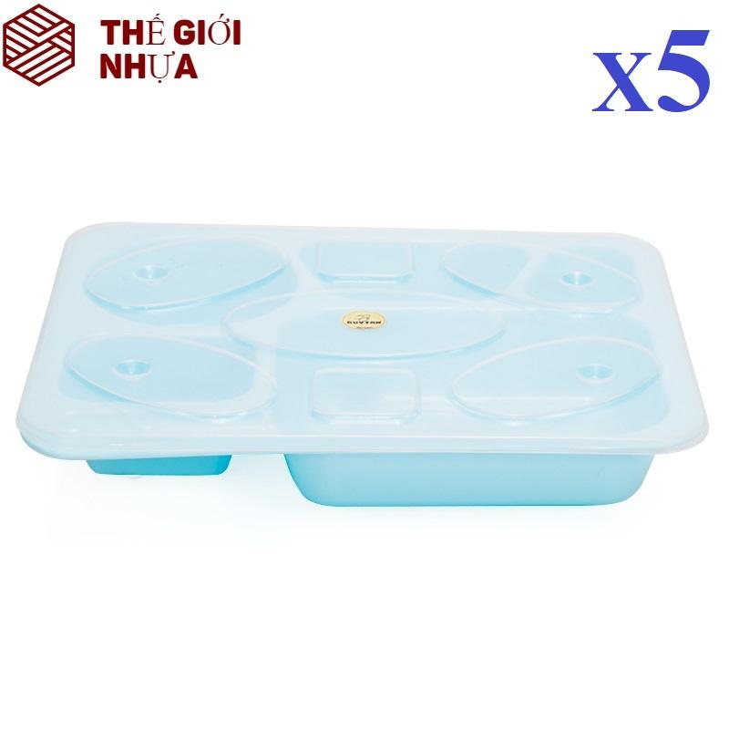 [HCM]Combo 5 Khay Cơm Lớn Duy Tân (32 x 26 x 6 cm) No.758