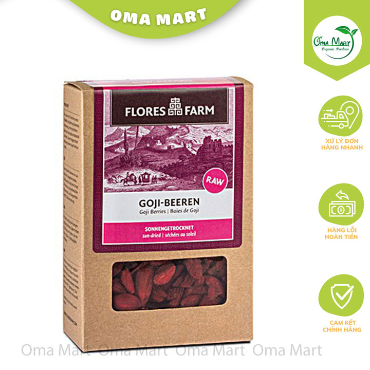 Kỷ tử hữu cơ flores farm cao cấp đức 100g