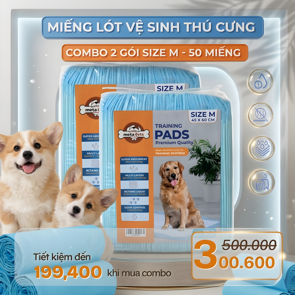 Metapet super absorbent cat dog kennel cleaning pad-perfect for trays, cages, cages - 2