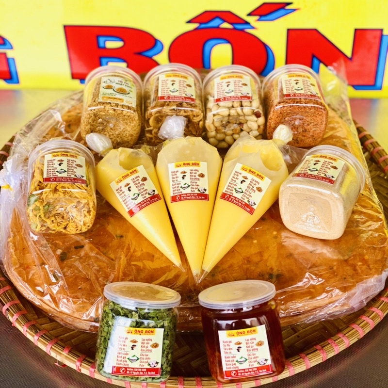Bánh tráng tôm phơi sương - combo 9 hương vị