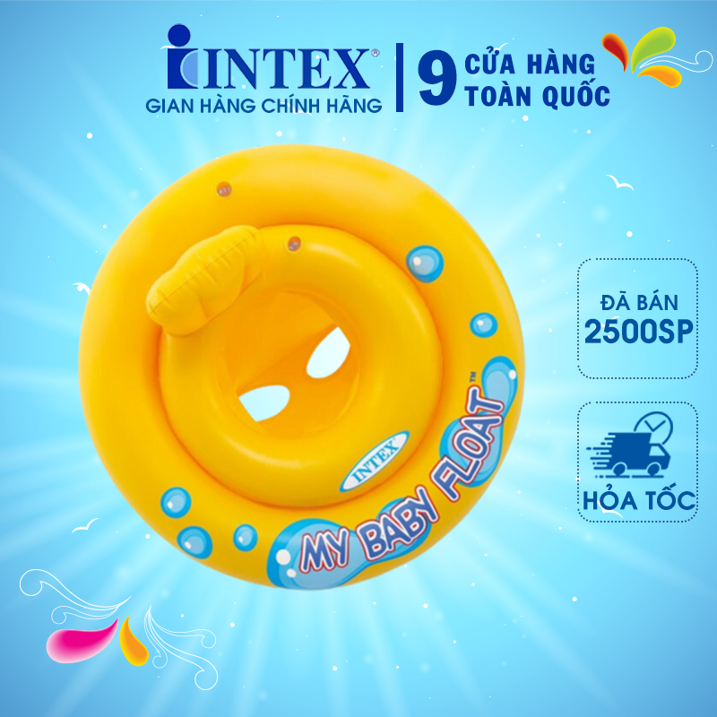 Phao bơi chống lật cho bé INTEX 59574 cho bé 1-2 tuổi dưới 15kg - Phao bơi cho bé, Phao bơi trẻ em