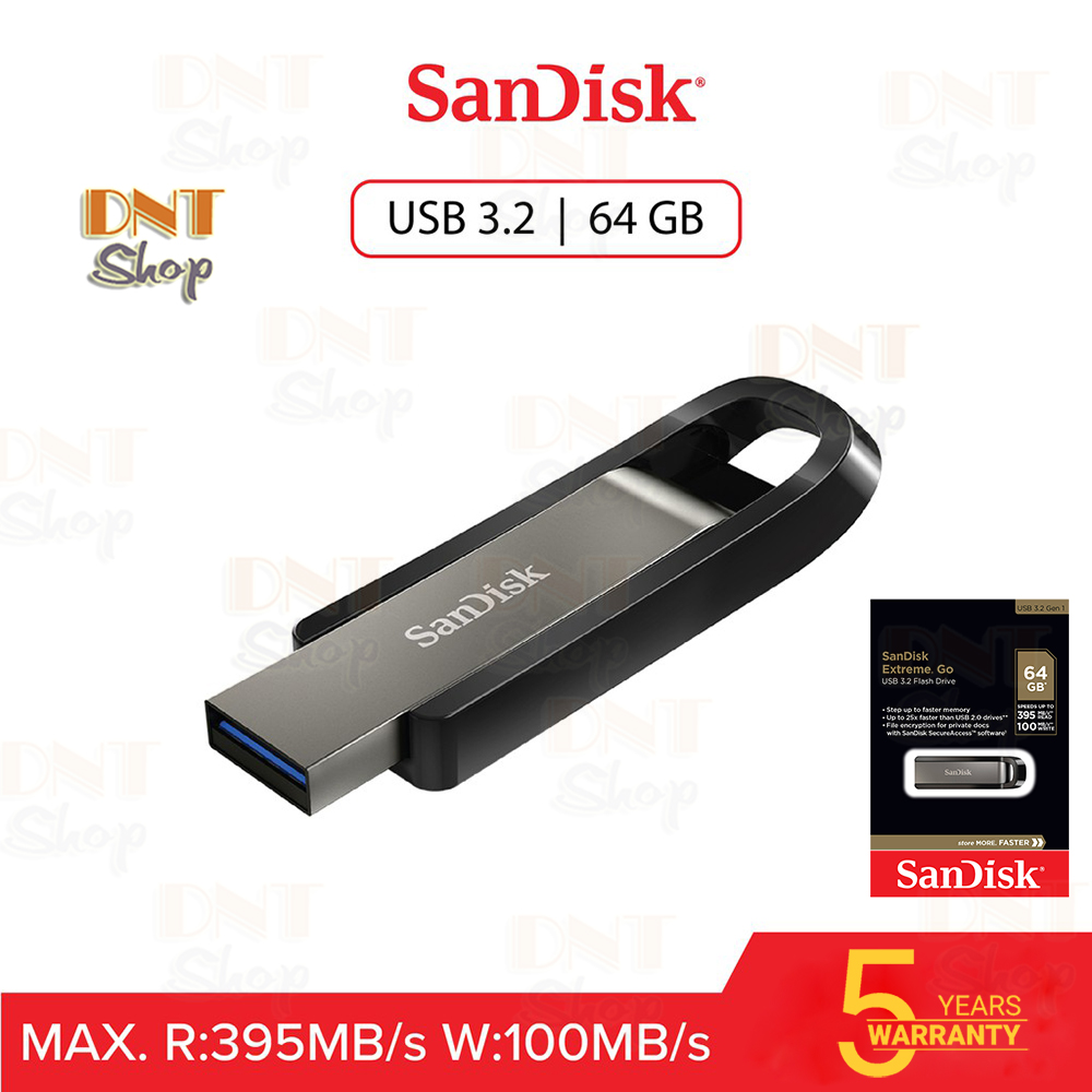 USB 3.2 SanDisk Extreme Go CZ810 64GB 395MB/s (SDCZ810-064G-G46)