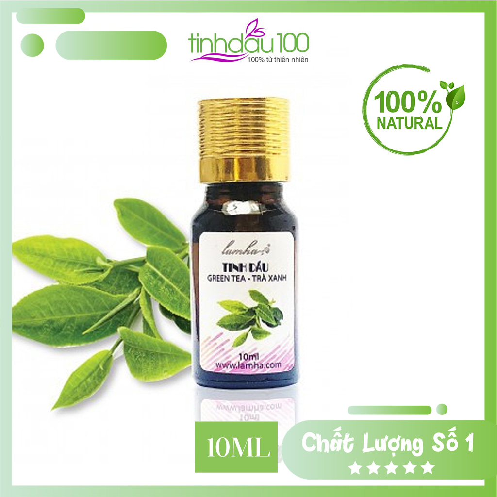 Tinh dầu trà xanh Lam Hà khử mùi, thanh lọc không khí, hương thơm thư giãn 10ml