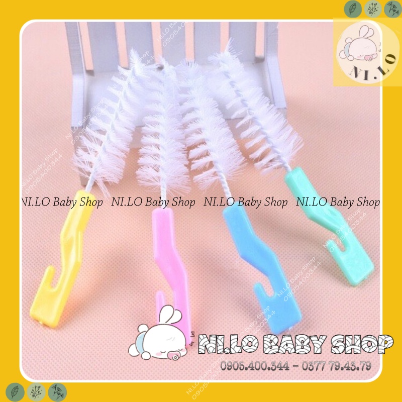 Bộ Cọ Rửa Bình Sữa Núm Ti, 2 Món Siêu Tiện Lợi