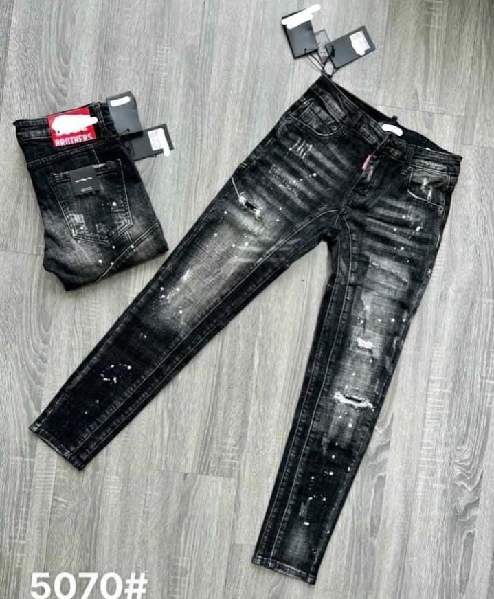 quần bò jean nam dài { XEM VIDEO THẬT } đen rách kiểu vẩy sơn cá tính đẹp hot,chất jean co giãn tốt form slimfit giá rẻ KAYSTORE
