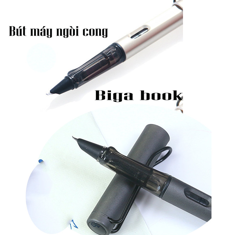 Bút máy ngòi cong luyện viết tiếng trung, tập viết chữ hán thư pháp - Jinbei
