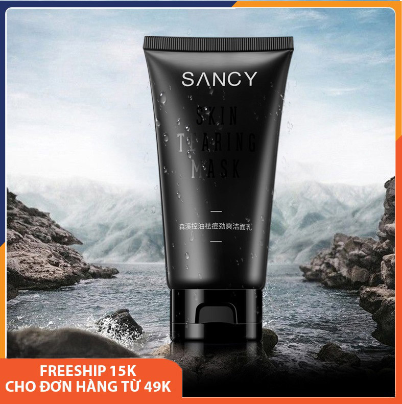 Sữa rửa mặt nam cao cấp SANCY làm sạch sâu giảm mụn, kiềm dầu, dưỡng ẩm và giữ ẩm cho da, sáng da, không ăn nắng, làm săn và tăng độ đàn hồi cho da, sữa rửa mặt trắng da dành cho nam giới Melystore SPT110036
