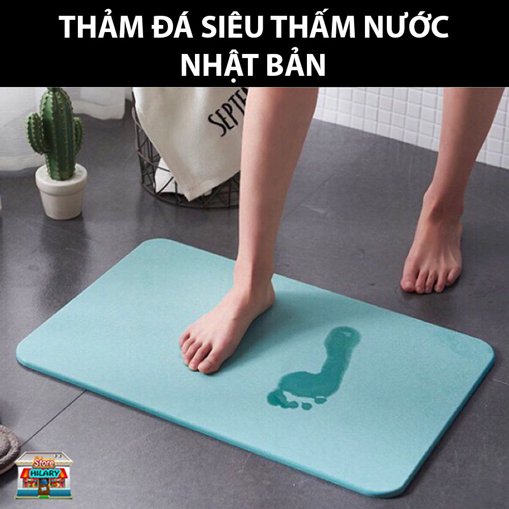 Thảm cứng siêu thấm nhật bản - thảm chùi chân siêu thấm nước, thảm đá siêu thấm, thảm dặm chân cao cấp, thảm nhà tắm chống trượt, hút nước