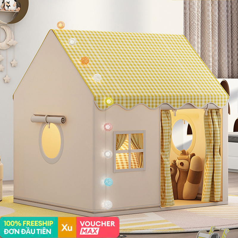 Lều cho bé, Lều công chúa, Không gian vui chơi an toàn, Nơi bé thỏa sức sáng tạo và khám phá, chất liệu khung INOX chắc chắn, vải dù siêu bền, dễ dàng gấp gọn