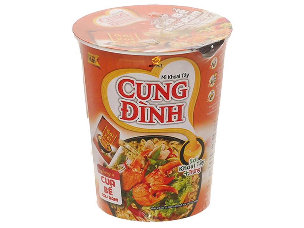 Mì khoai tây cung đình cua bể rau răm 65g - bat muoi