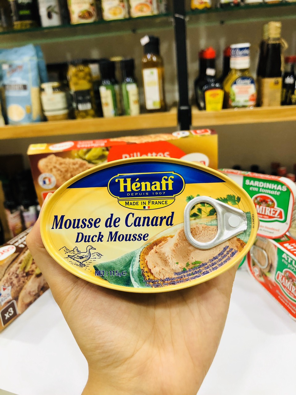 Date 12/26 pate gan vịt canard hiệu henaff pháp 115g