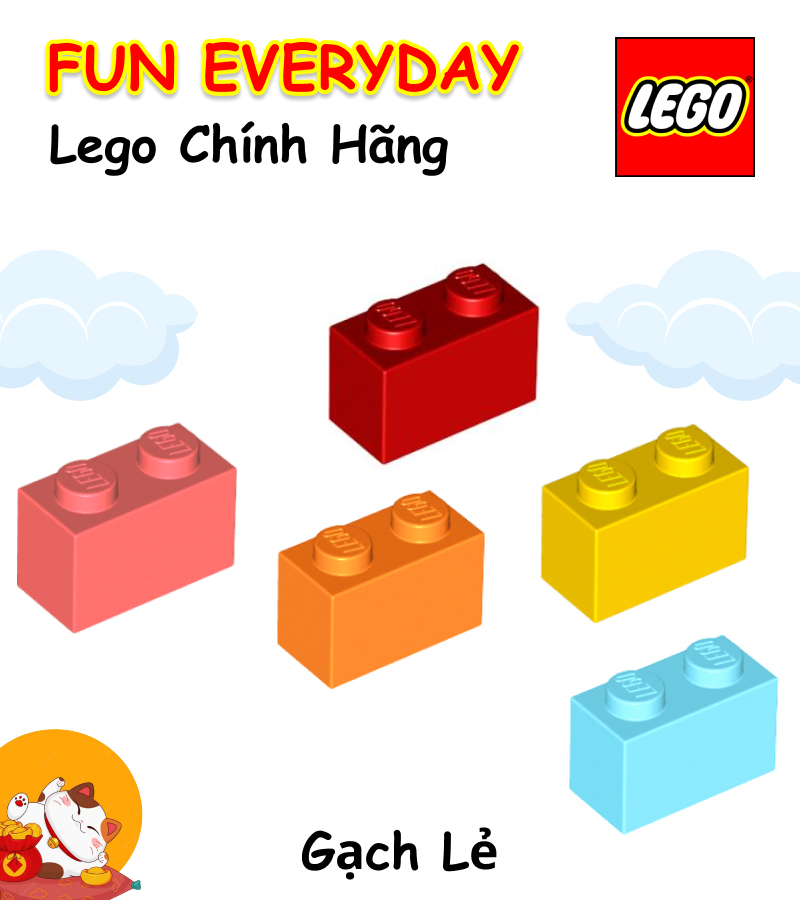 Gạch lẻ lego 3004 brick 1 x 2