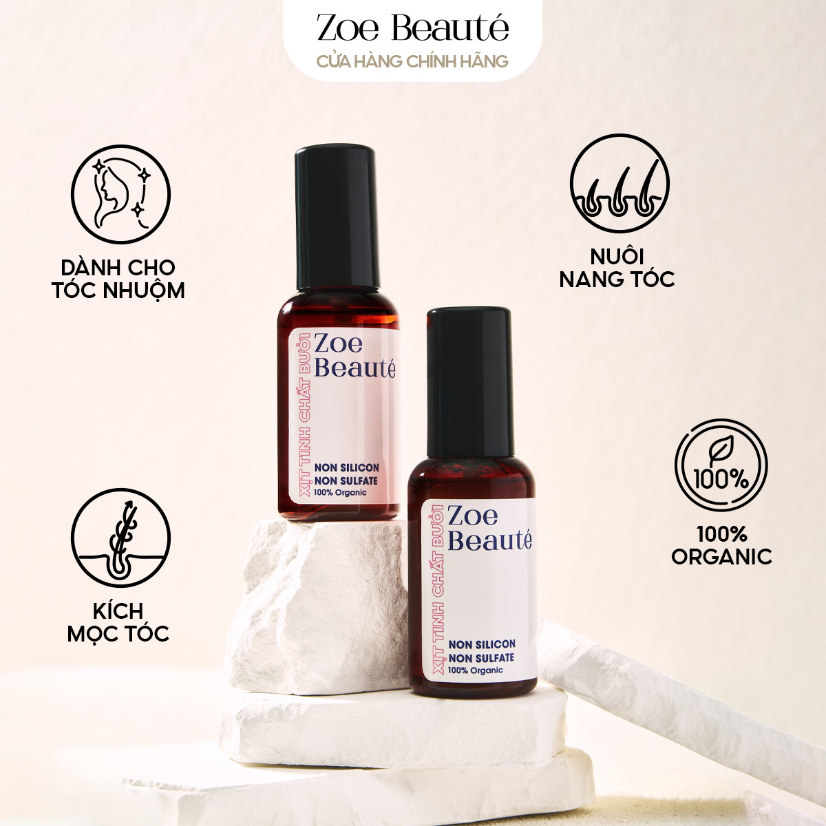 Xịt tinh chất bưởi thuần chay - zoe beauté
