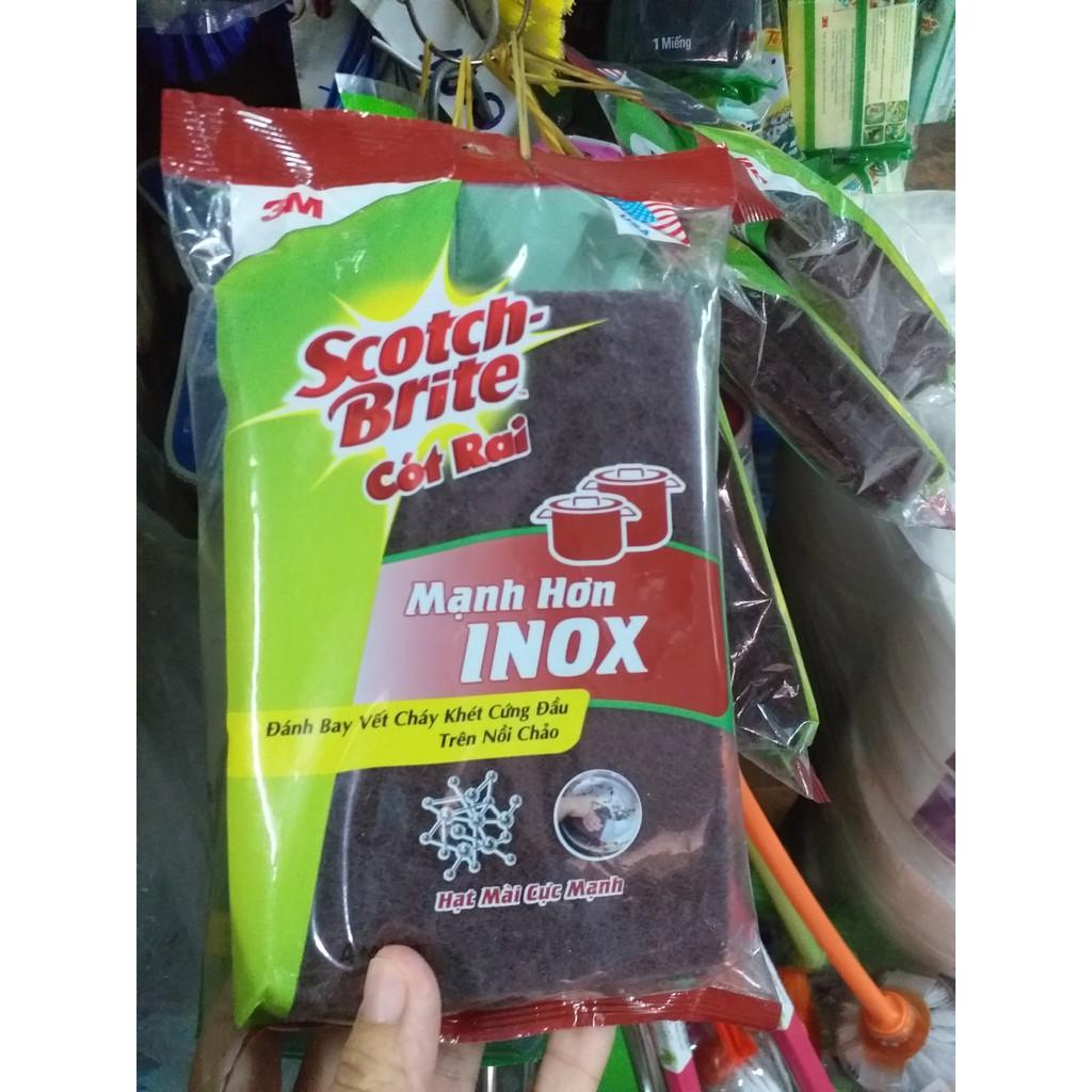 Gói 4 Miếng Chữ Nhật Cước cọ rửa Brite Mạnh hơn inox