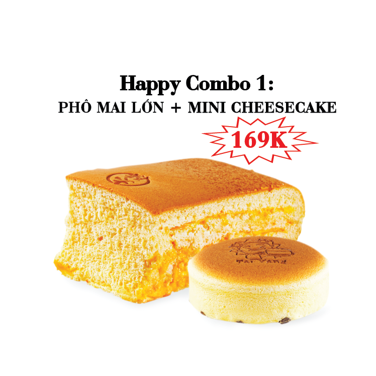 Combo Castella Phô Mai & Mini Cheesecake - Tai Yang King Castella -