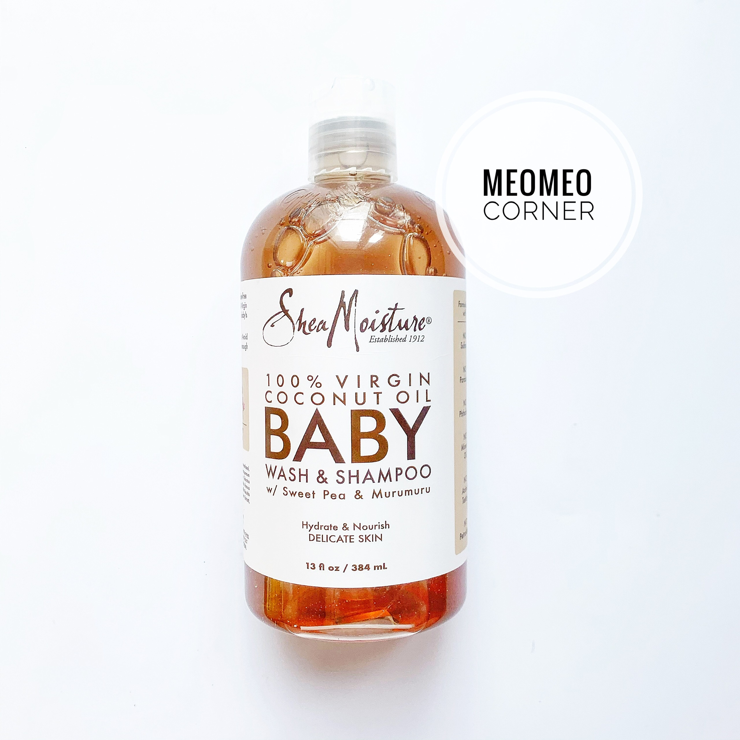 [HCM] Sữa tắm gội Shea moisture Baby Mỹ 384ml (mùi dừa)