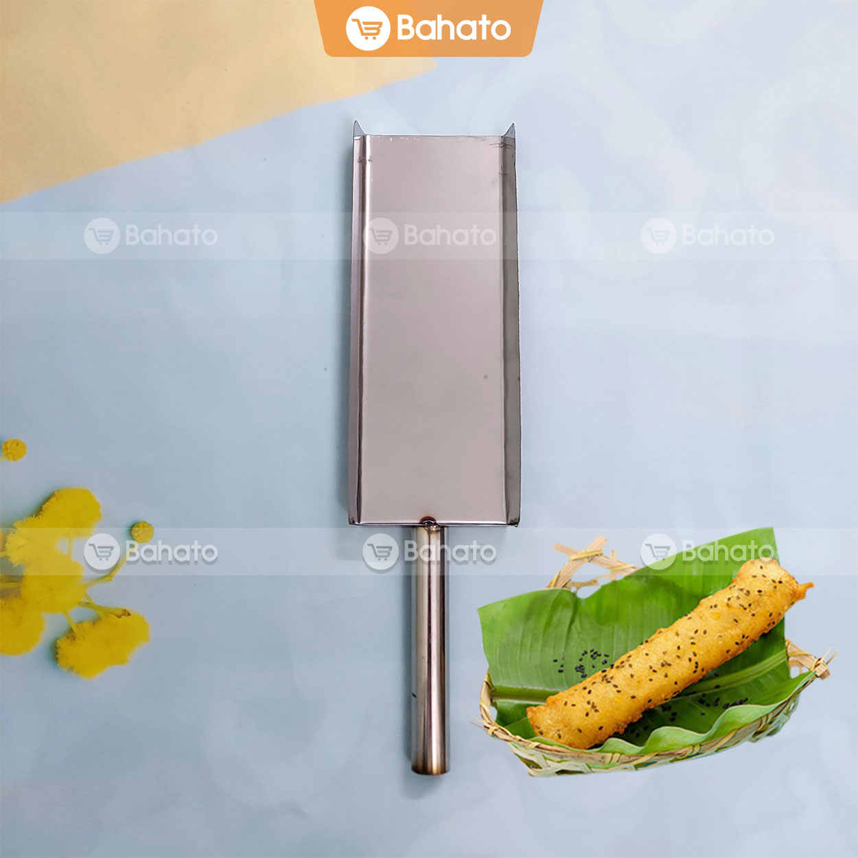  Khuôn làm bánh chuối chiên inox 21cm tiện dụng dễ sử dụng 