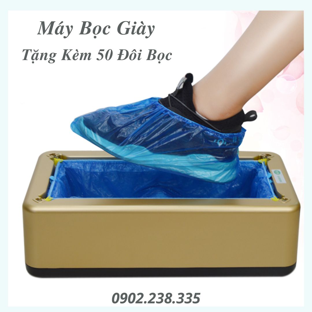 Máy bọc giày tự động 40 x 25cm, máy bọc giày đi trong nhà tiện lợi