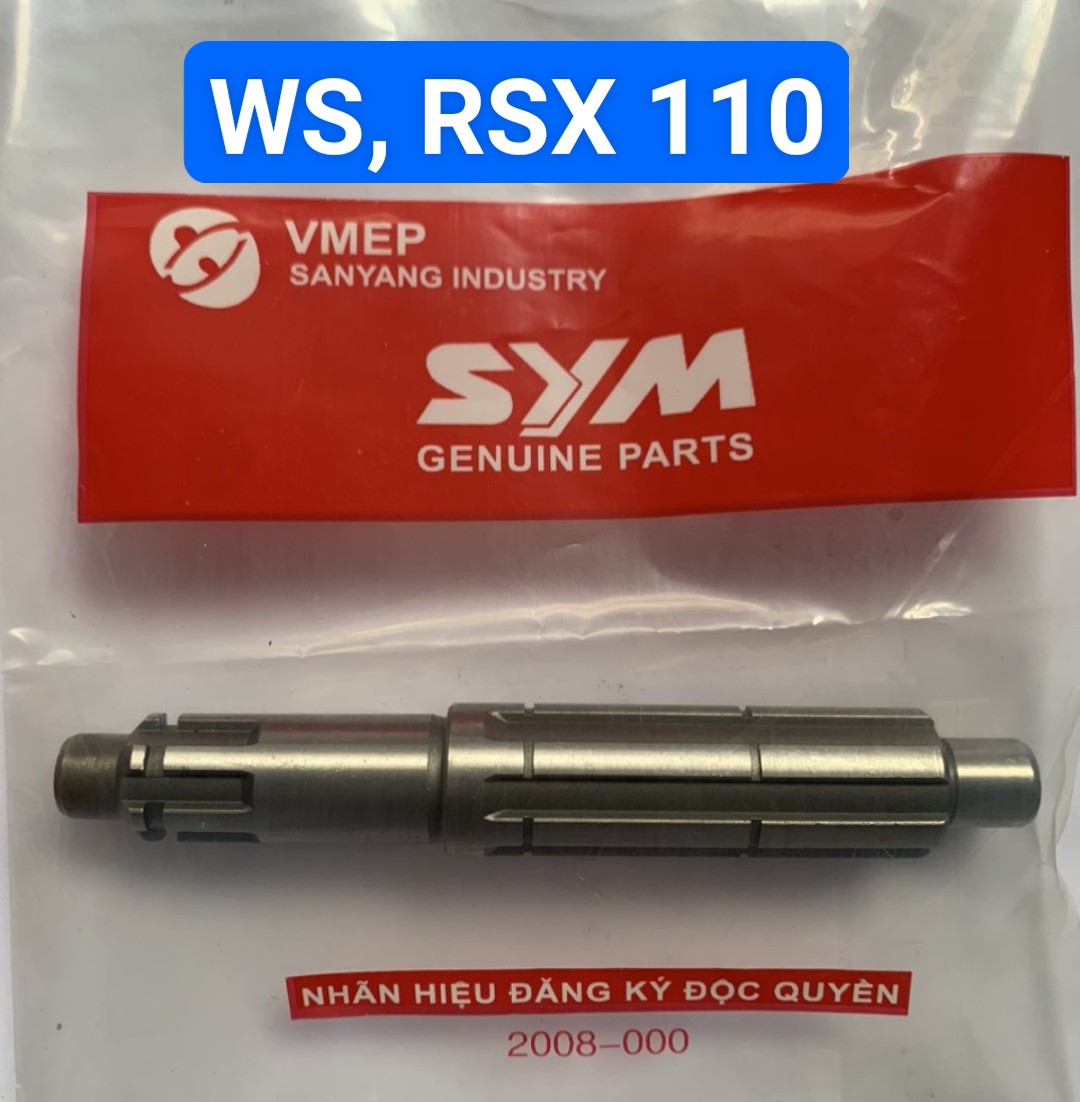 Trục nhông số, cốt nhông tải các dòng xe dream, wave, rs, rsx, ju, sirius..