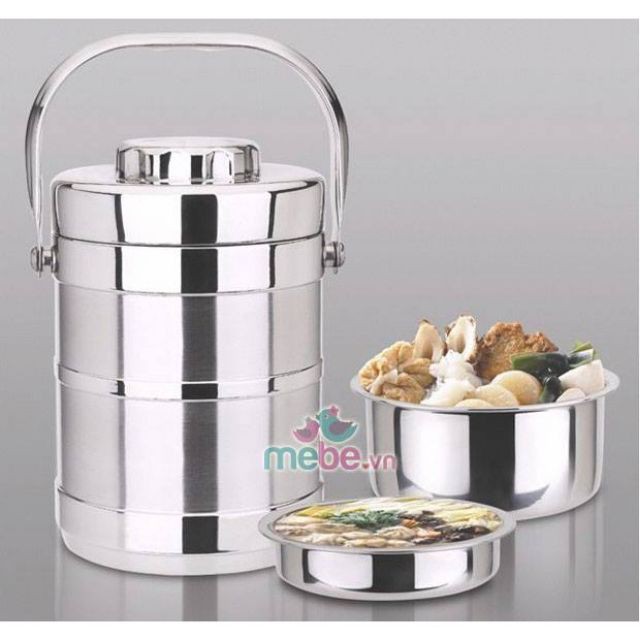 Cặp Lồng Inox Trắng Hàng Loại 1