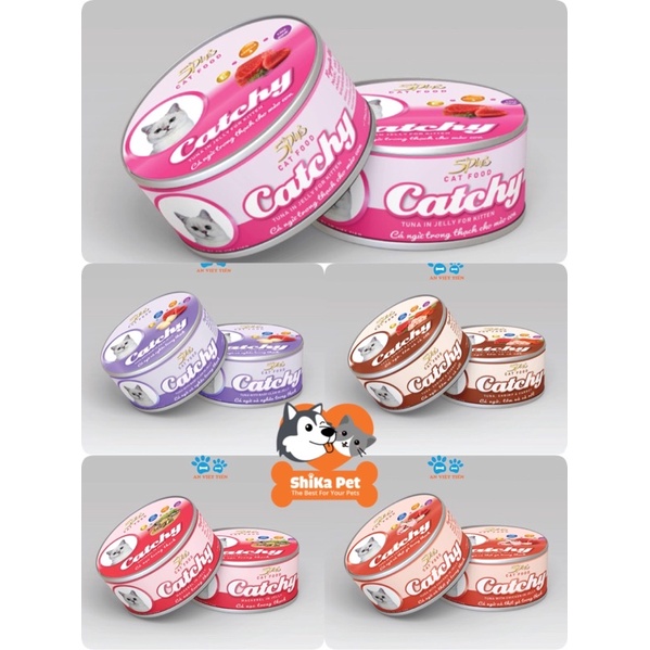 Pate cho mèo 5plus catchy 170g