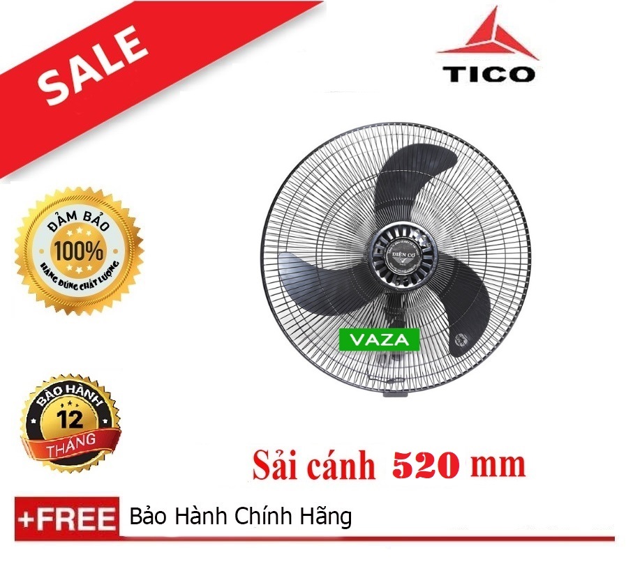 Quạt treo tường công nghiệp tico tb6 + động cơ 100% dây đồng