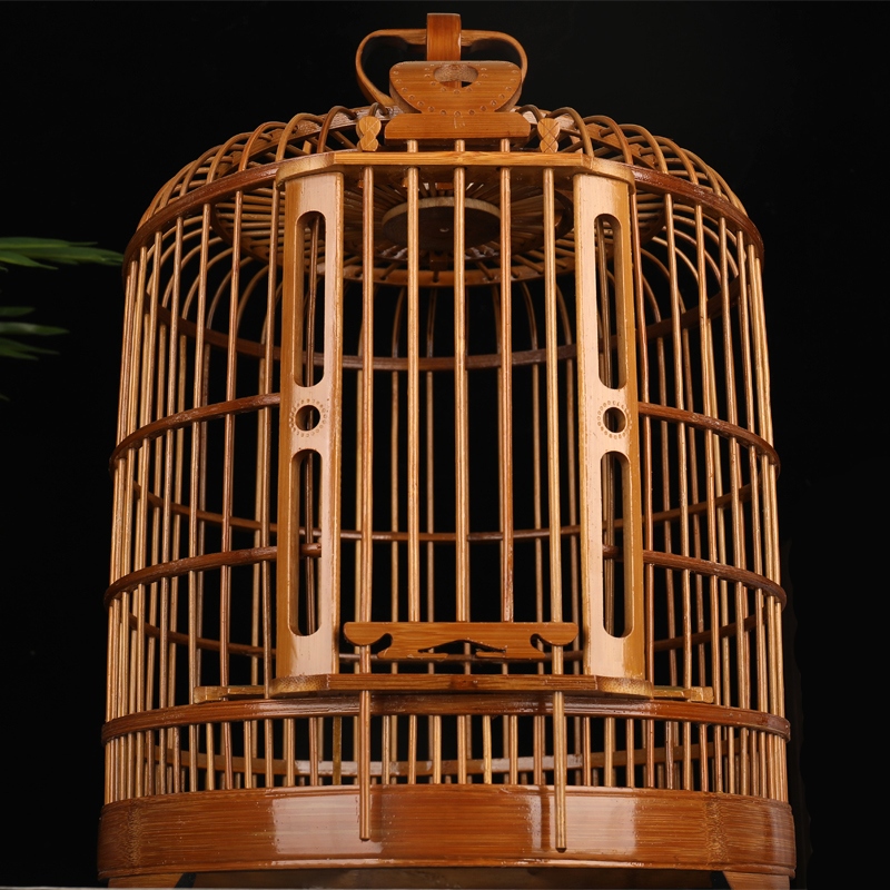 Bài thi trống rỗng Guizhou Kaili thrush bird cage full set of accessories boutique bird cage Daquan handmade wren myna bird cage bamboo large