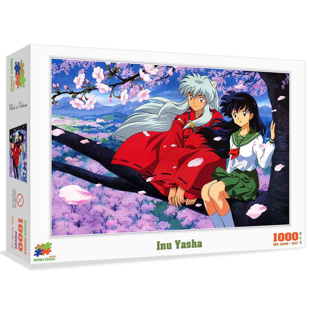 [HCM]Bộ tranh xếp hình jigsaw puzzle cao cấp 1000 mảnh ghép – Inu Yasha (50 x 80cm)