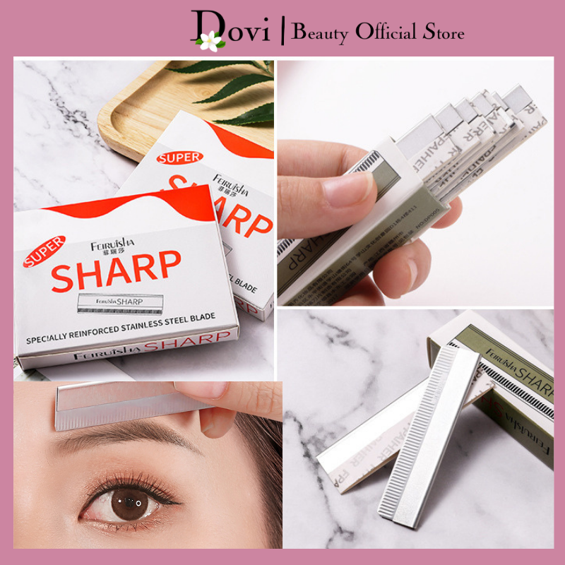 [Giá hủy diệt] Lưỡi Dao Cạo Lông Mày,Lông Mặt Gọt Chì Xé 1 HỘP 10 cái