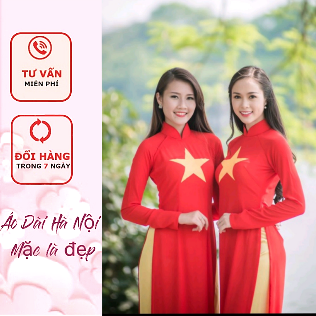 Áo dài cờ đỏ sao vàng là một trong những trang phục truyền thống đặc trưng của người Việt Nam, được yêu thích và giữ gìn qua nhiều thế hệ. Với những đường nét tinh tế, màu sắc bắt mắt, áo dài cờ đỏ sao vàng thực sự là một sự kết hợp hoàn hảo giữa tinh thần hiện đại và truyền thống. Xem hình ảnh này, bạn sẽ nhận ra rằng áo dài không chỉ đẹp mà còn chứa đựng nhiều giá trị văn hóa ý nghĩa.