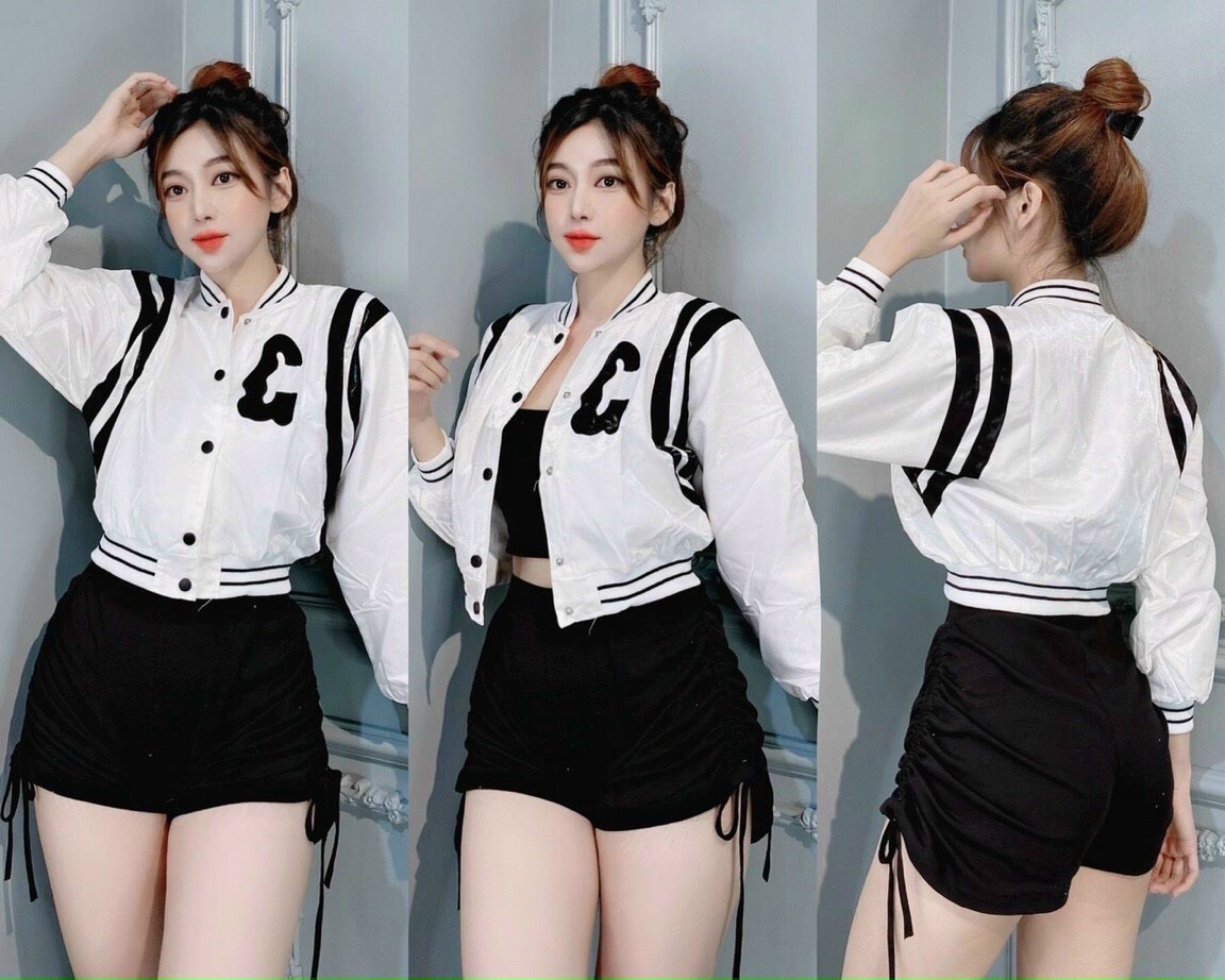 Áo khoác Coptop bomber nữ chất phi xà cừ 2 lớp freesize dưới 55kg,Áo khoác crotop có mũ bomber nữ phi xà cừ 2 lớp siêu đẹp
