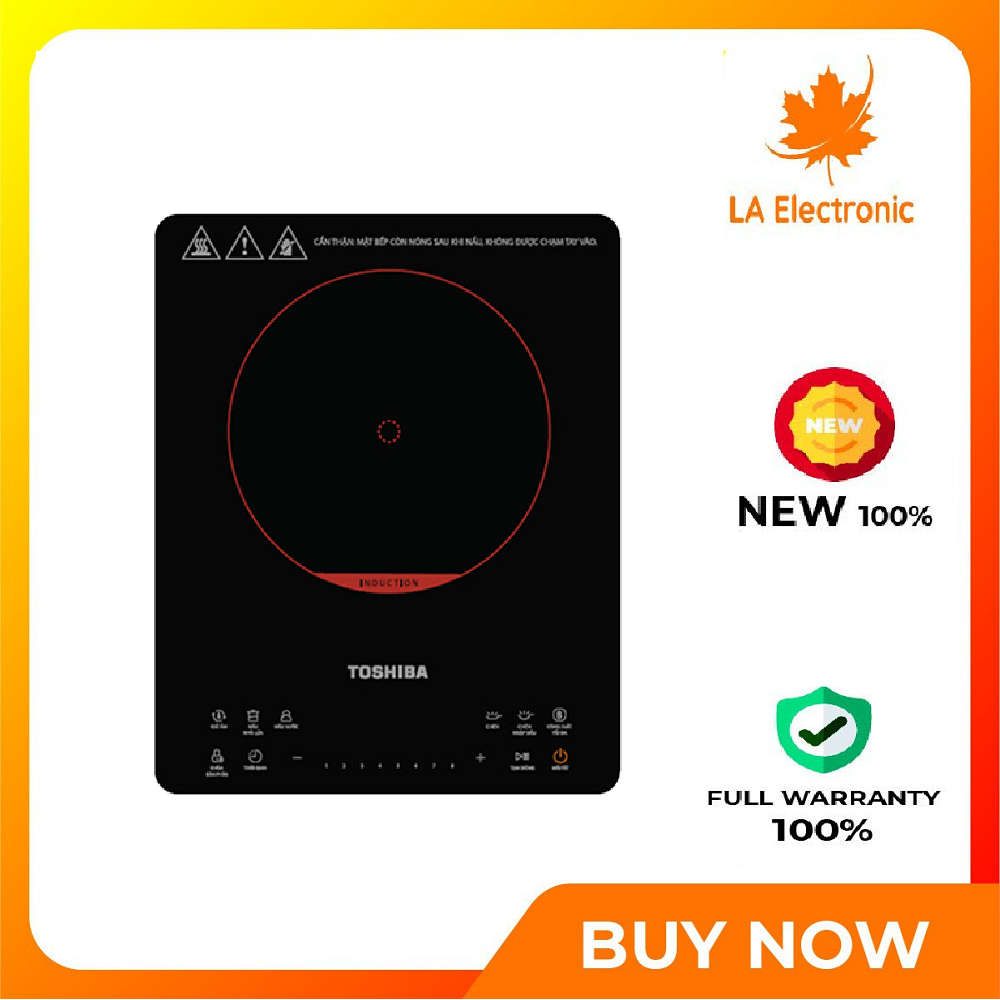 Bếp điện từ đơn Toshiba IC-20S1PV - Miễn phí vận chuyển HCM - Khóa bảng điều khiển Tự ngắt khi không có nồi Cảnh báo mặt bếp nóng