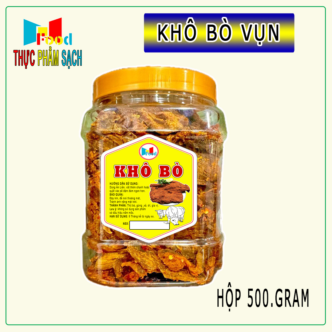 Khô bò vụn - mềm - đậm vị 500.gram