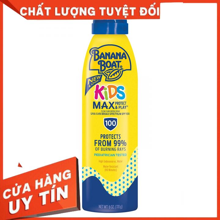 Kem Chống Nắng Dạng Xịt Banana Boat Kids Cho Bé Từ 6 Tháng