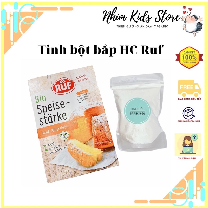 Tinh bột bắp hữu cơ ruf đức 400g
